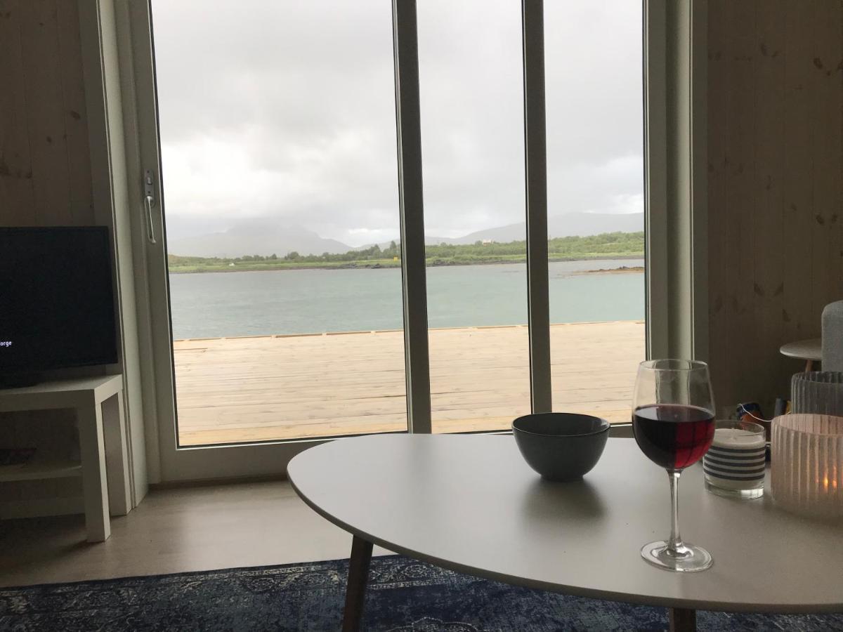 Nappstraumen Seafront Cabin Лекнес Экстерьер фото